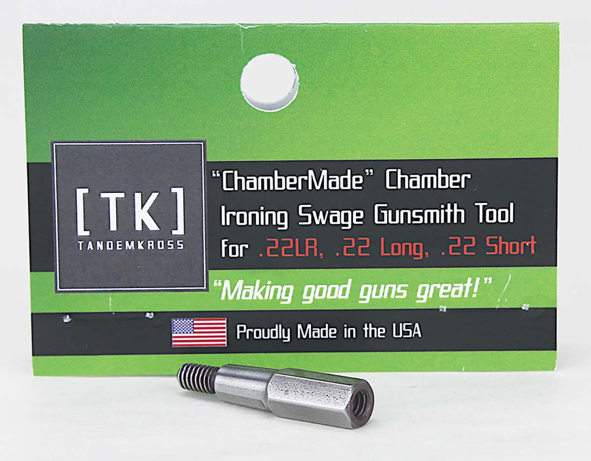 TANDEMKROSS’s ChamberMade Ironing Swage is made for the DIYer to easily iron away the peened metal.